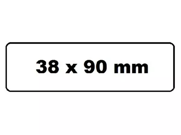 Een Labeletiket Quantore DK-11208 38x90mm adres wit koop je bij De Rijk Kantoorshop