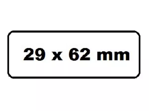 Een Labeletiket Quantore DK-11209 29x62mm adres wit koop je bij Deska Alles voor Kantoor