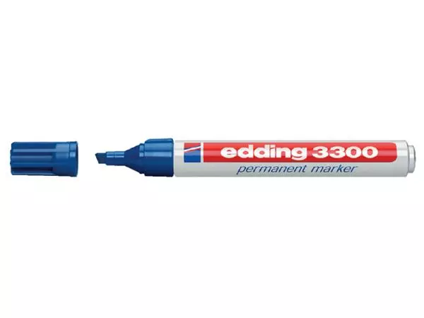 Een Viltstift edding 3300 schuin 1-5mm blauw koop je bij De Rijk Kantoorshop