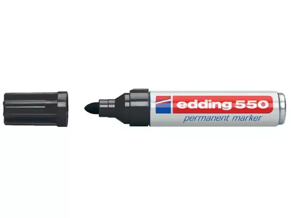 Een Viltstift edding 550 rond 3-4mm zwart koop je bij De Rijk Kantoorshop