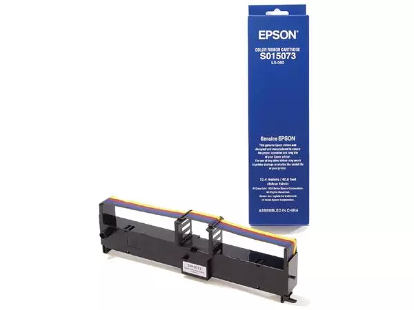 Een Lint Epson SO15073 voor LX-300 nylon kleur koop je bij All Office Kuipers BV