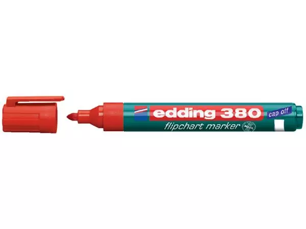 Een Viltstift edding 380 flipover rond 1.5-3mm rood koop je bij Scheepstra Drachten