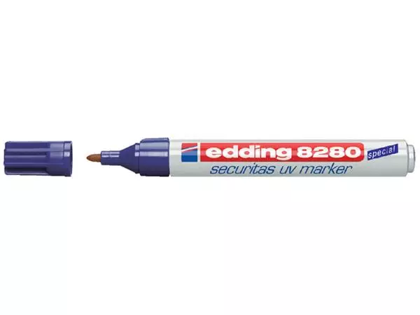 Viltstift edding 8280 onzichtbaar rond 1.5-3mm UV blister à 1 stuk