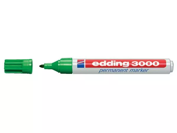 Een Viltstift edding 3000 rond 1.5-3mm groen koop je bij Draais.com