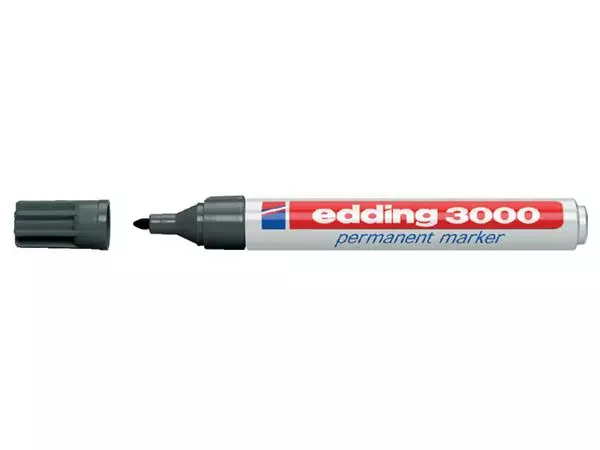 Een Viltstift edding 3000 rond 1.5-3mm grijs koop je bij Kantorice office & business supplies