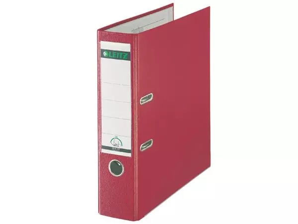 Een Ordner Leitz 1010 180° 80mm PP A4 rood koop je bij Draais.com