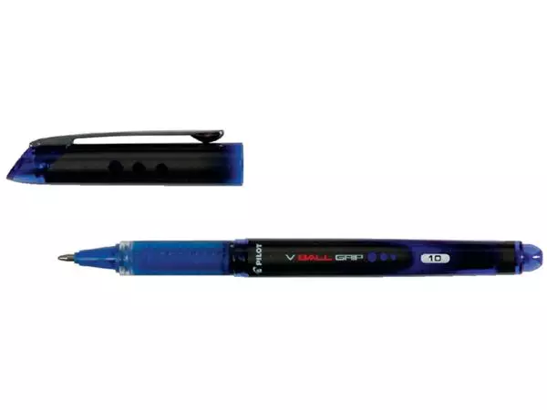 Rollerpen PILOT V-Ball grip breed blauw