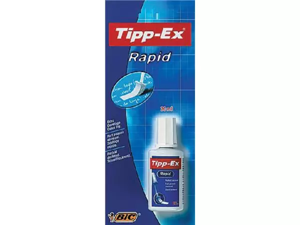 Correctievloeistof Tipp-ex Rapid 20ml blister à 1 stuk