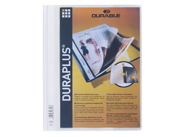 Een OFFERTEMAP DURABLE DURAPLUS 2579 WIT koop je bij "De Waal" Kantoor Efficiency