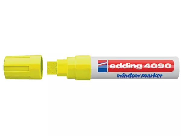 Een Krijtstift edding 4090 window schuin 4-15mm neon geel blister à 1 stuk koop je bij Deska Alles voor Kantoor