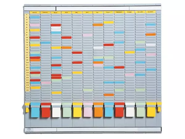 Een Planbord Djois jaar 35vaks grijs koop je bij van Kerkvoorde & Hollander B.V.