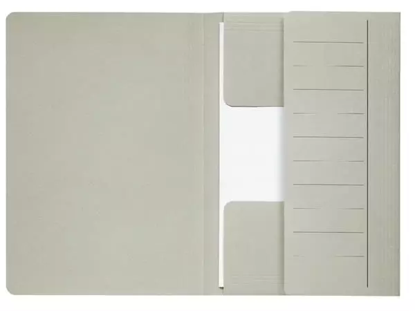 Een Dossiermap Secolor Mammoet folio 3 kleppen 270gr grijs koop je bij De Joma BV
