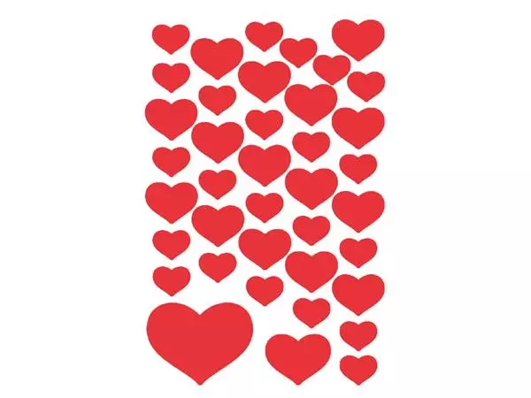 Een Etiket HERMA 3841 hartjes koop je bij Den Otter Kantoorpartners B.V.