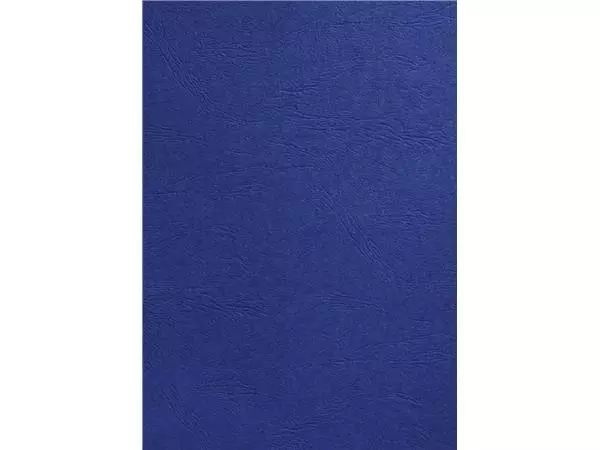 Een Voorblad GBC A4 lederlook koningsblauw 100stuks koop je bij De Joma BV