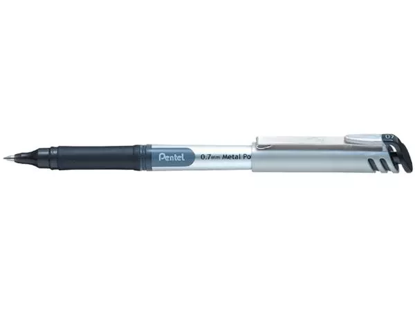 Een Rollerpen Pentel BL17 Energel medium zwart koop je bij Continu Kantoor