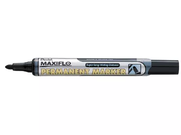Een Viltstift Pentel NLF50 Maxiflo rond 1mm zwart koop je bij All Office Kuipers BV