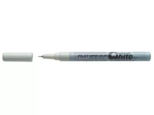 Een Fineliner PILOT Super Color extra fijn wit koop je bij Kantoorboekhandel Van Atten