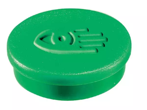 Een Magneet Legamaster 35mm super 2500gr groen 2 stuks koop je bij Topkantoor Repro Creatief