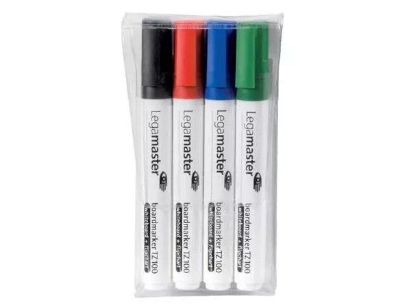 Een Viltstift Legamaster TZ 100 whiteboard rond 1.5-3mm assorti pak à 4 stuks koop je bij Kantorice office & business supplies