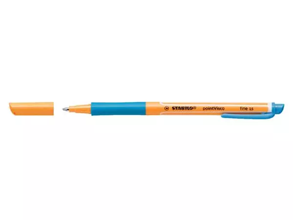 Een Rollerpen STABILO PointVisco 1099/51 fijn azuurblauw koop je bij Continu Kantoor