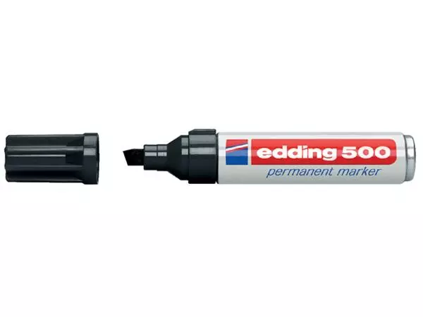 Een Viltstift edding 500 schuin 2-7mm zwart koop je bij Quality Office Supplies