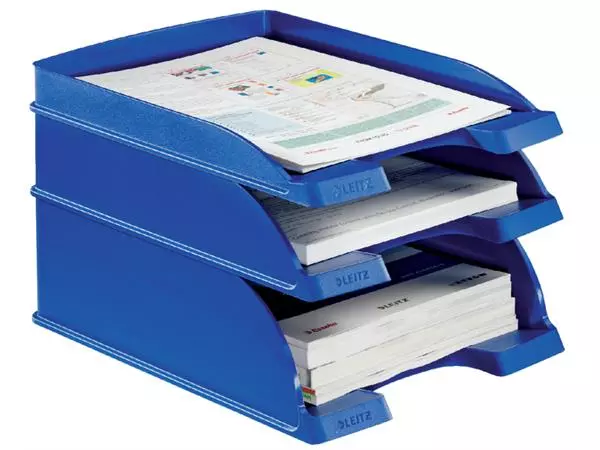 Een Brievenbak Leitz Plus Slim A4 blauw koop je bij QuickOffice BV