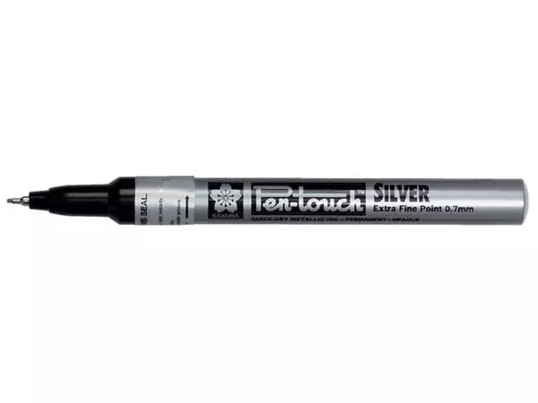 Een Viltstift Sakura pen-touch EF zilver 1-2mm koop je bij WinkelVolWinkels