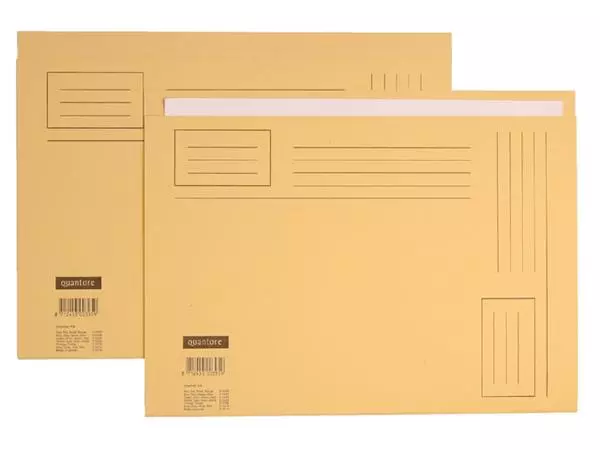 Een Vouwmap Quantore Folio ongelijke zijde 230gr beige koop je bij iPlusoffice