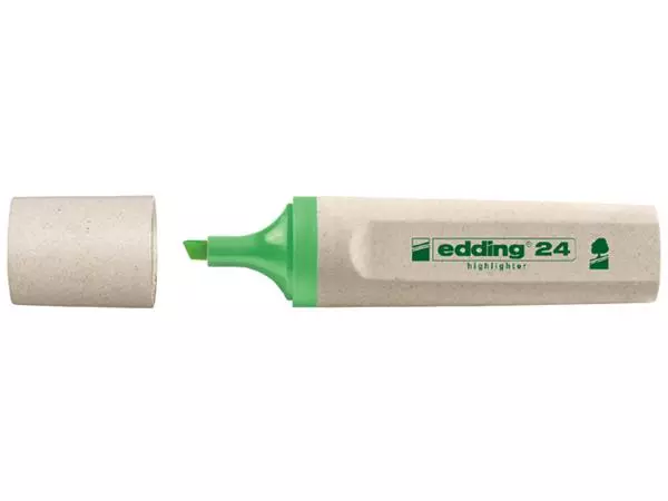 Een Markeerstift edding 24 Eco 2-5mm lichtgroen koop je bij All Office Kuipers BV