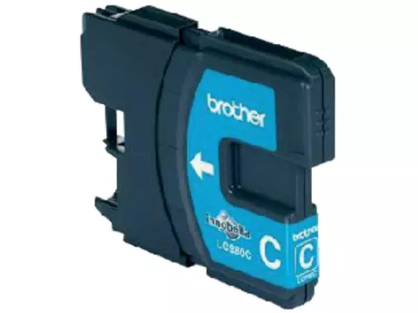 Een Inktcartridge Brother LC-980C blauw koop je bij De Joma BV