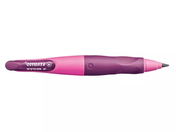 Een Vulpotlood STABILO Easyergo HB 3.15mm linkshandig roze/lila incl puntenslijper blister à 1 stuk koop je bij De Joma BV