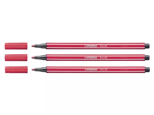 Een Viltstift STABILO Pen 68/50 medium donkerrood koop je bij De Joma BV