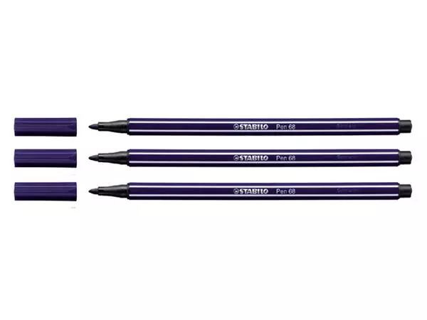 Een Viltstift STABILO Pen 68/22 medium Pruisisch blauw koop je bij De Joma BV