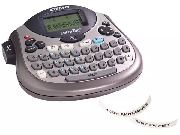 Een Labelprinter Dymo LetraTag 100T draagbaar qwerty 12mm zilver koop je bij VDB Office Express B.V.