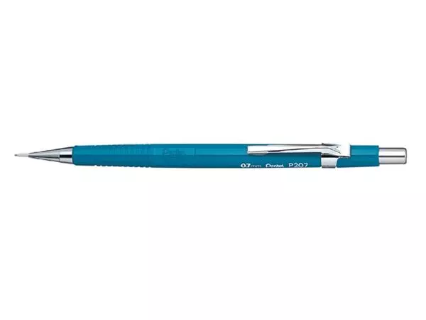 Een Vulpotlood Pentel P207 HB 0.7mm blauw koop je bij De Joma BV