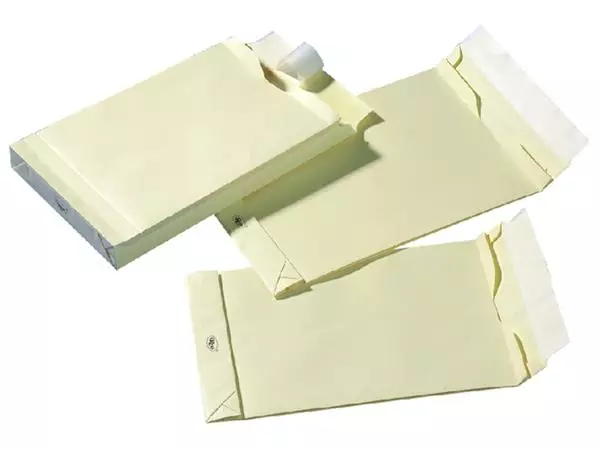 Een Envelop Quantore monsterzak 185x280x38mm zelfkl creme 125st koop je bij QuickOffice BV