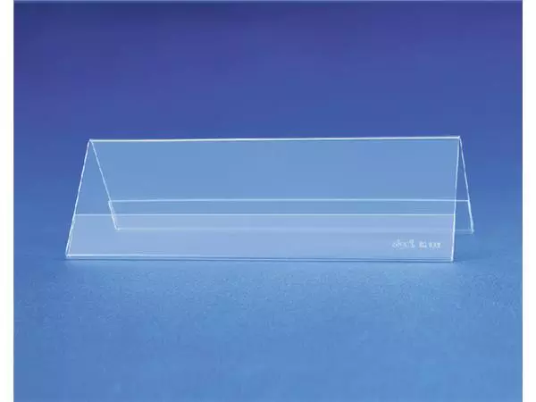 Een Tafelnaambord Sigel TA132 190x60mm 2-zijdig transparant 5 stuks koop je bij Kantorice office & business supplies