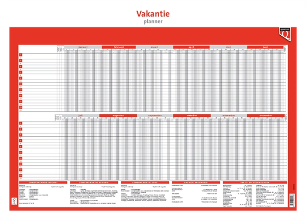 Een Vakantieplanner 2025 Quantore koop je bij De Joma BV