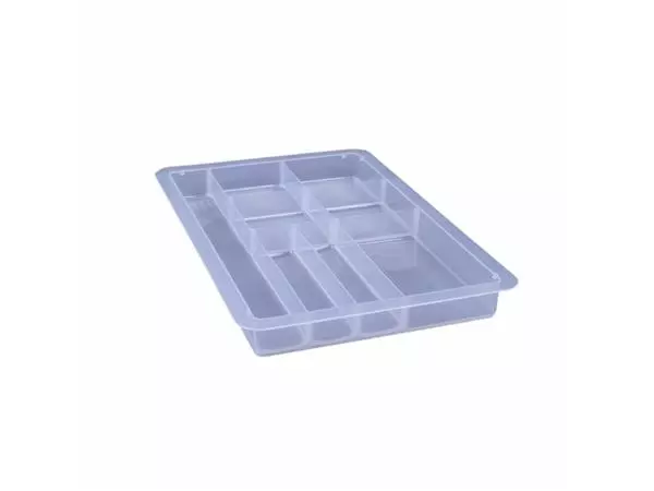 Een Vakkenverdeler Really Useful 4/9 liter 8 vakken 342x215x35mm transparant koop je bij Kantoorboekhandel Van Atten