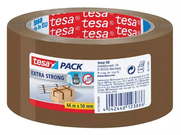 Buy your Verpakkingstape tesapack® Extra Strong 66mx50mm PVC bruin at QuickOffice BV