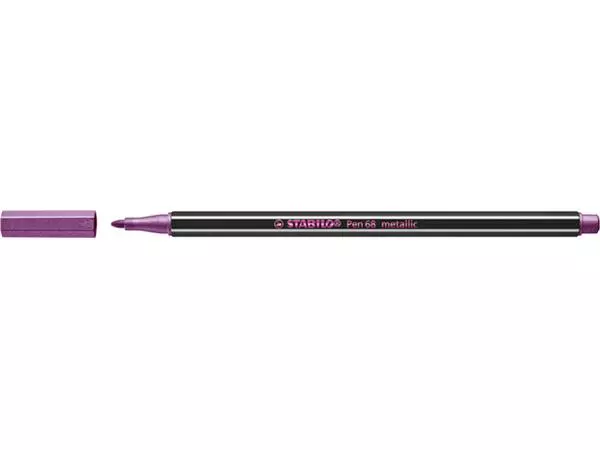 Een Viltstift STABILO Pen 68/856 medium metallic roze koop je bij De Joma BV