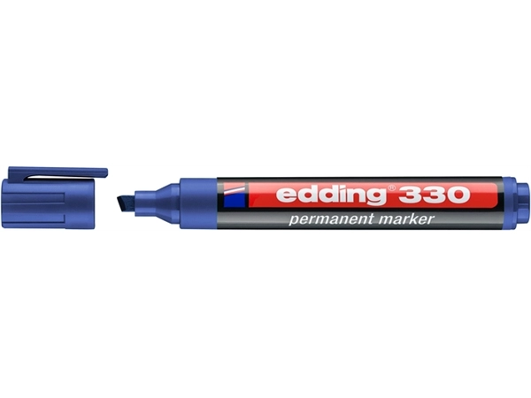 Viltstift edding 330 schuin 1.5-5mm blauw