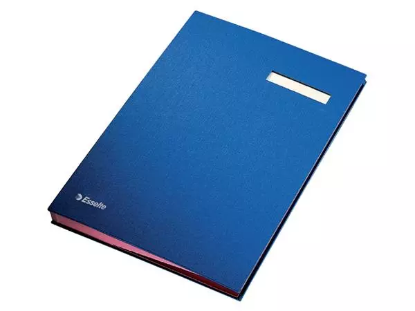 Een Vloeiboek Esselte karton 20 tabbladen blauw koop je bij De Joma BV