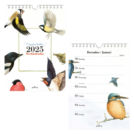 Een Weekkalender 2025 Hallmark Marjolein Bastin 165x230mm vogels koop je bij Kantorice office & business supplies