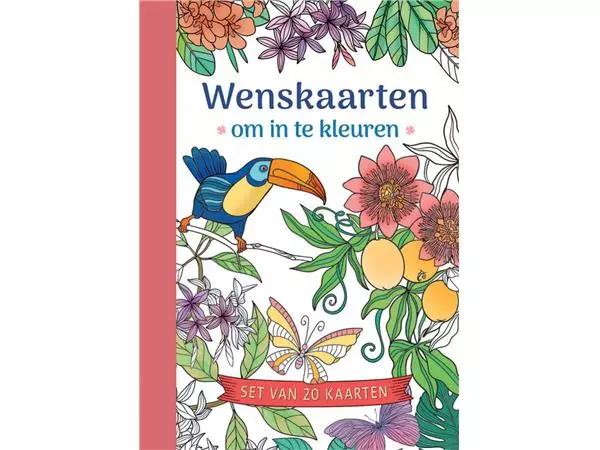 Een Wenskaarten Deltas om in te kleuren 20 stuks koop je bij Schellen Boek- en Kantoorboekhandel