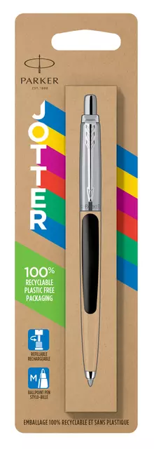 Een Stylo bille Parker Jotter Original Black CT Medium koop je bij QuickOffice BV