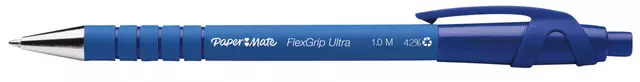 Een Balpen Paper Mate Flexgrip Ultra medium blauw valuepack 30+6 gratis koop je bij Quality Office Supplies