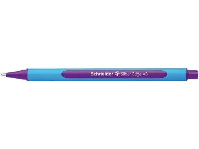 Een Balpen Schneider Slider Edge extra breed paars koop je bij Friese Schrijfkamer