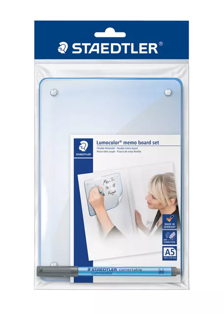 Buy your Whiteboard Staedtler Lumocolor memo A5 met pen 305 at QuickOffice BV