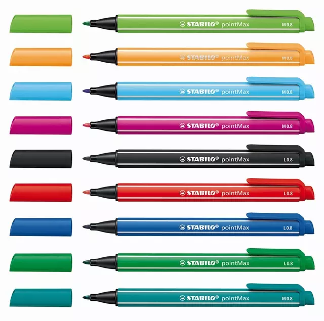 Een Viltstift STABILO pointMax 488/32 ultramarijn koop je bij Clippz! Office Supplies